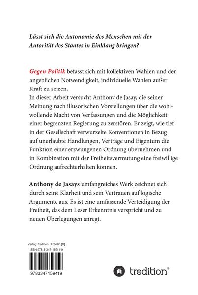 Produktbild: Gegen Politik