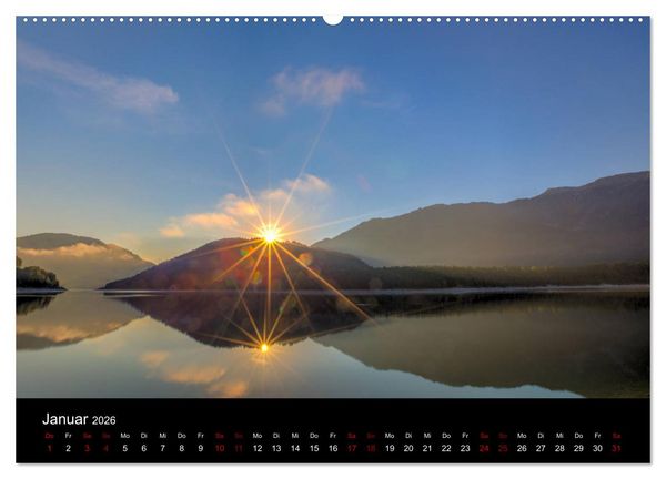 Produktbild: Licht &uuml;ber Alpenlandschaften (hochwertiger Premium Wandkalender 2026 DIN A2 quer), Kunstdruck in Hochglanz