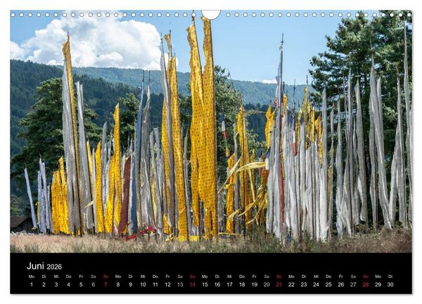 Produktbild: Bhutan - Reise durch das Land des Donnerdrachens (Wandkalender 2026 DIN A3 quer), CALVENDO Monatskalender
