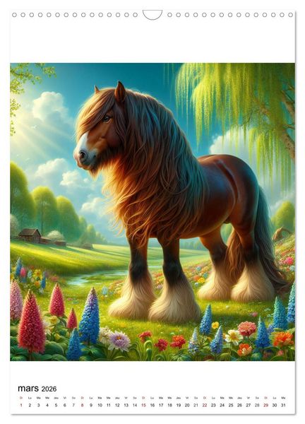 Produktbild: Cob irlandais (Calendrier mural 2026 DIN A3 horizontal), CALVENDO calendrier mensuel
