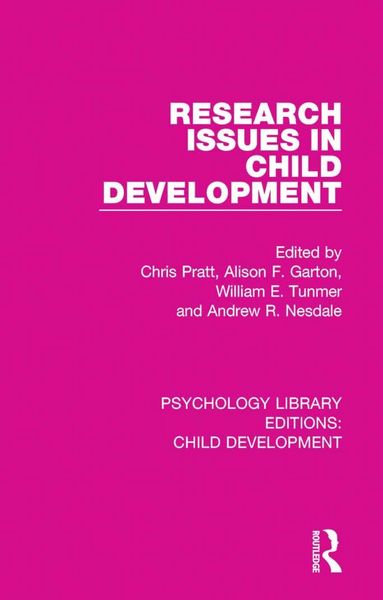 Produktbild: Research Issues in Child Development