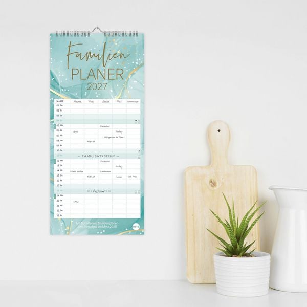 Produktbild: Watercolor Familienplaner 2027