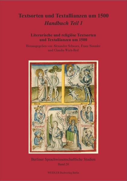 Produktbild: Textsorten und Textallianzen um 1500: Handbuch Teil 1