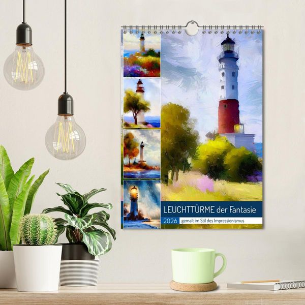 Produktbild: Leuchtt&uuml;rme der Fantasie (Wandkalender 2026 DIN A4 hoch), CALVENDO Monatskalender