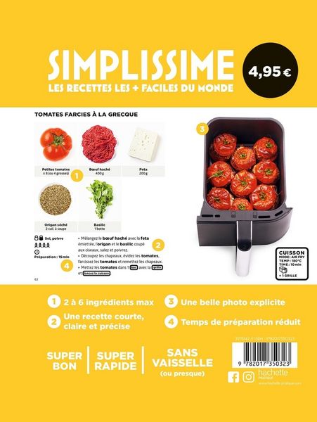 Produktbild: 1 plat et c'est tout ! : air fryer ninja