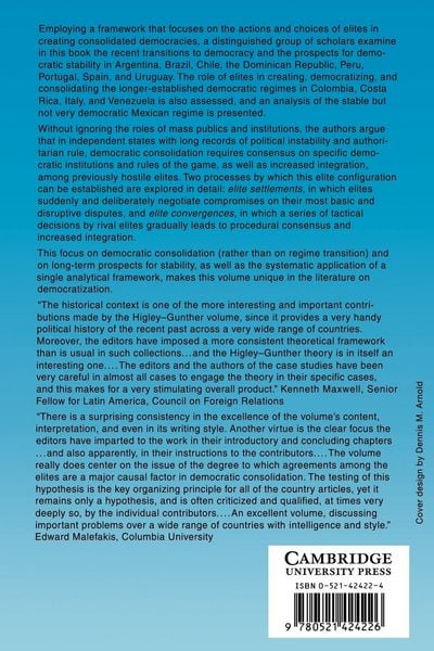Produktbild: Elites and Democratic Consolidation in Latin America and Southern Europe