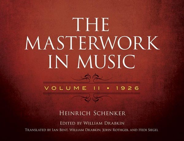 Produktbild: Schenker, H: Masterwork in Music: Volume II, 1926