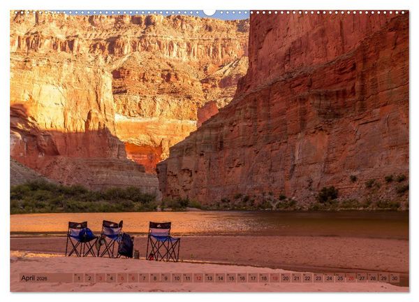 Produktbild: Colorado River Rafting im Grand Canyon (hochwertiger Premium Wandkalender 2026 DIN A2 quer), Kunstdruck in Hochglanz