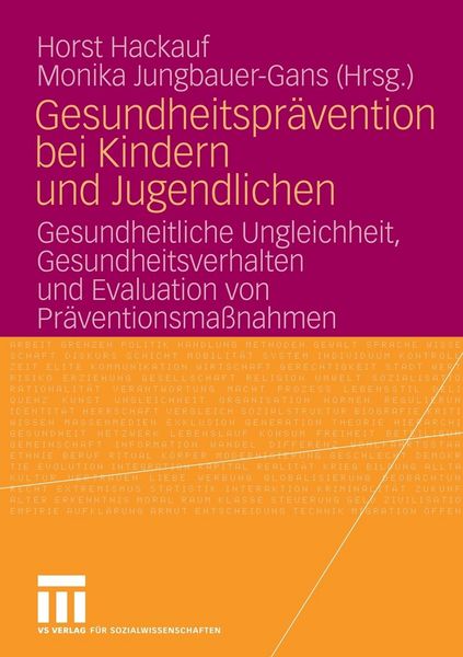 Produktbild: Gesundheitspr&auml;vention bei Kindern und Jugendlichen