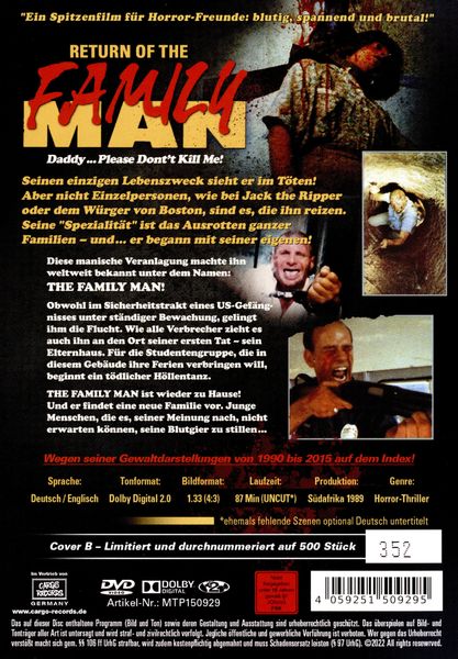 Produktbild: Die R&uuml;ckkehr des Family Man - Cover B - Limited Horror Classics auf 500 St&uuml;ck - uncut