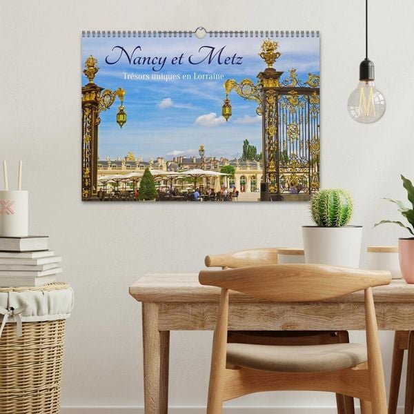 Produktbild: Nancy et Metz &ndash; Tr&eacute;sors uniques en Lorraine (Calendrier mural 2027 DIN A3 vertical), CALVENDO calendrier mensuel