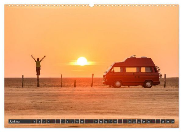 Produktbild: Vanlife - Gl&uuml;cklich auf vier R&auml;dern (hochwertiger Premium Wandkalender 2027 DIN A2 quer), Kunstdruck in Hochglanz