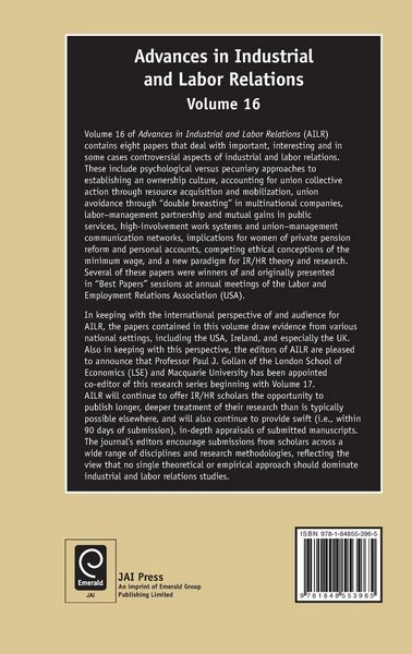 Produktbild: Advances in Industrial and Labor Relations