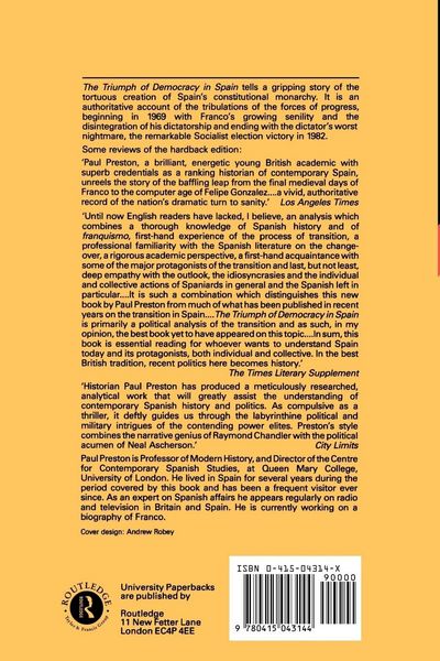 Produktbild: The Triumph of Democracy in Spain