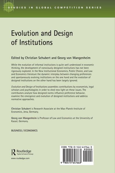 Produktbild: Evolution and Design of Institutions