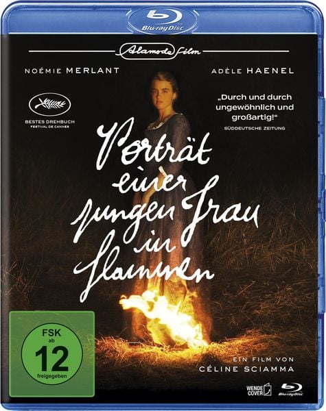 Produktbild: Portr&auml;t einer jungen Frau in Flammen