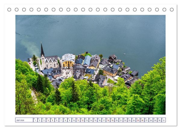 Produktbild: Traumziel Hallstatt in &Ouml;sterreich (Tischkalender 2026 DIN A5 quer), CALVENDO Monatskalender