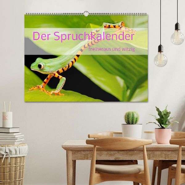 Produktbild: Der Spruchkalender - freiheraus und witzig (Wandkalender 2026 DIN A2 quer), CALVENDO Monatskalender