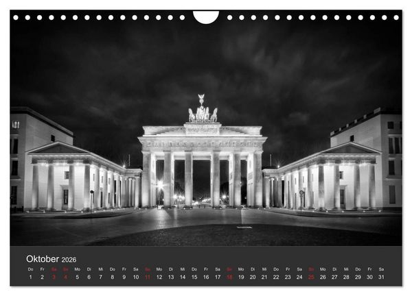 Produktbild: URBANE FOTOGRAFIE Zw&ouml;lf klassische Impressionen (Wandkalender 2026 DIN A4 quer), CALVENDO Monatskalender