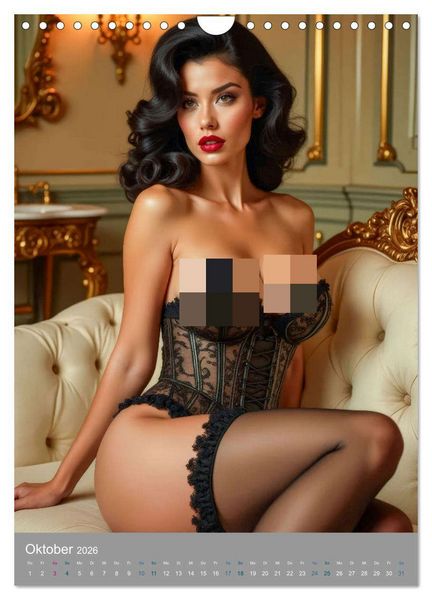Produktbild: Pinup-Diven (Wandkalender 2026 DIN A4 hoch), CALVENDO Monatskalender