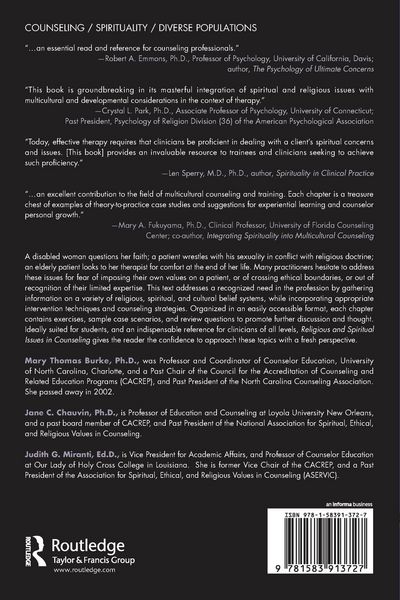 Produktbild: Religious and Spiritual Issues in Counseling