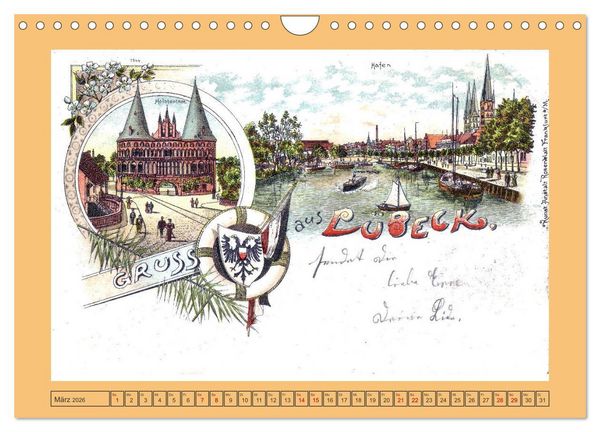Produktbild: Gru&szlig; aus L&uuml;beck (Wandkalender 2026 DIN A4 quer), CALVENDO Monatskalender