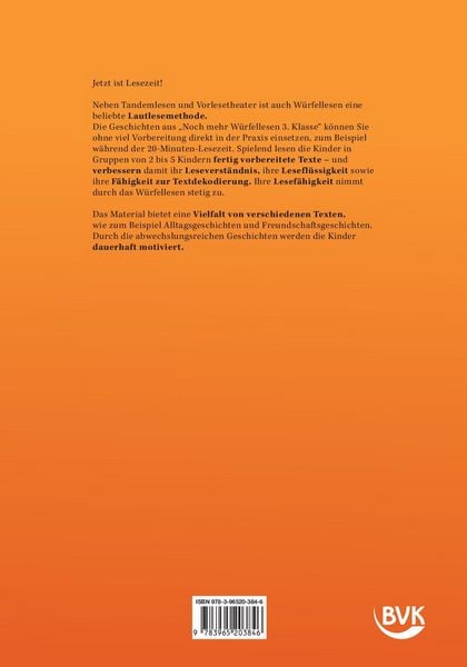 Produktbild: Noch mehr W&uuml;rfellesen 3. Klasse