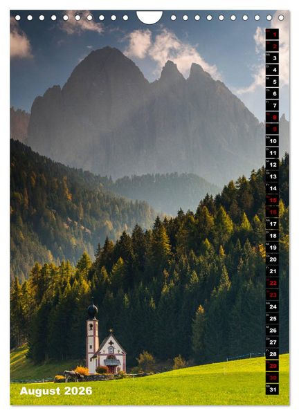 Produktbild: Dolomiten. Italien (Wandkalender 2026 DIN A4 hoch), CALVENDO Monatskalender