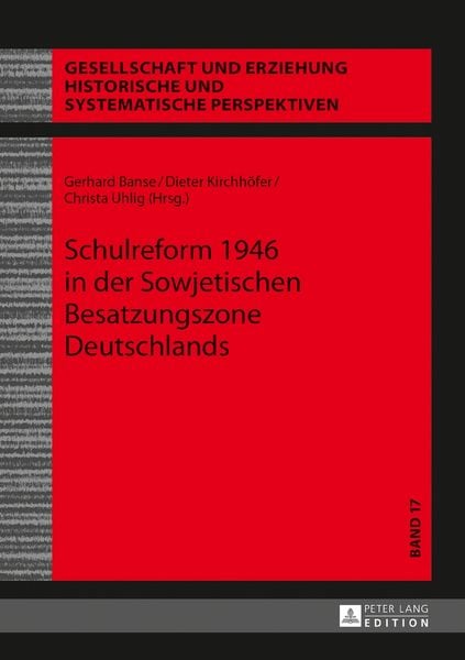 Produktbild: Schulreform 1946 in der Sowjetischen Besatzungszone Deutschlands