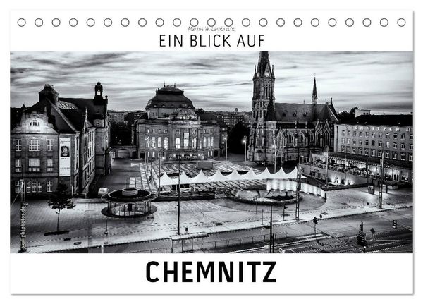 Produktbild: Ein Blick auf Chemnitz (Tischkalender 2026 DIN A5 quer), CALVENDO Monatskalender