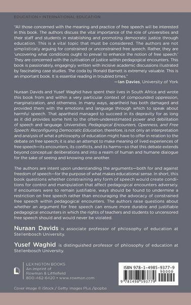 Produktbild: Universities, Pedagogical Encounters, Openness, and Free Speech