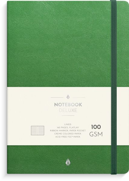 Produktbild: Burde Notizbuch Deluxe A5 gr&uuml;n