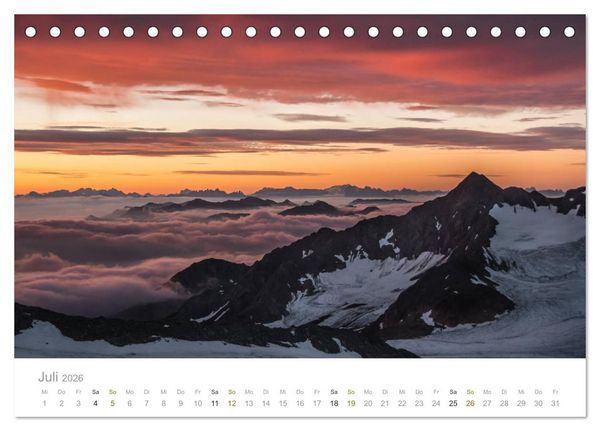 Produktbild: Berge - Die Sch&ouml;nheit der Alpen (Tischkalender 2026 DIN A5 quer), CALVENDO Monatskalender