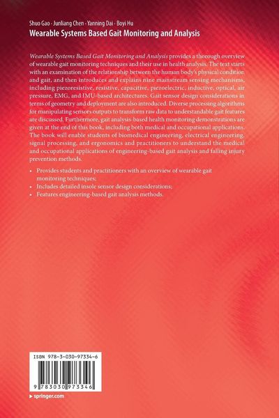 Produktbild: Wearable Systems Based Gait Monitoring and Analysis
