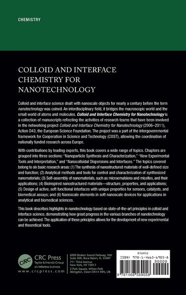 Produktbild: Colloid and Interface Chemistry for Nanotechnology
