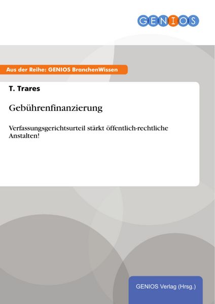 Produktbild: Geb&uuml;hrenfinanzierung