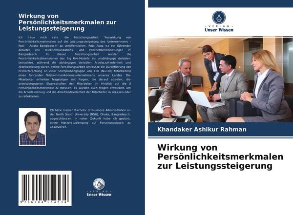 Produktbild: Wirkung von Pers&ouml;nlichkeitsmerkmalen zur Leistungssteigerung