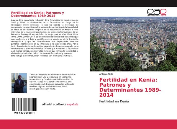 Produktbild: Fertilidad en Kenia: Patrones y Determinantes 1989-2014