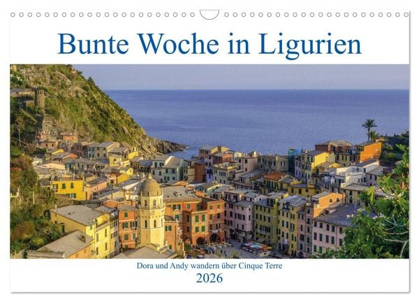 Produktbild: Bunte Woche in Ligurien (Wandkalender 2026 DIN A3 quer), CALVENDO Monatskalender