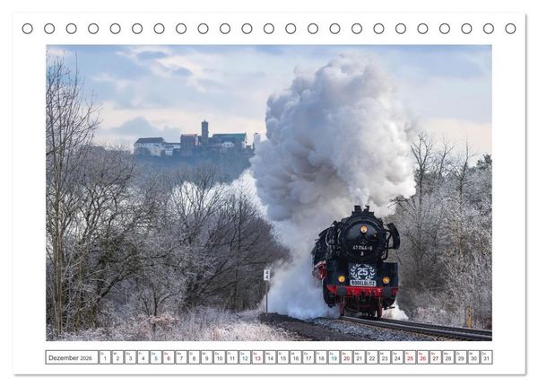 Produktbild: Volldampf voraus! (Tischkalender 2026 DIN A5 quer), CALVENDO Monatskalender