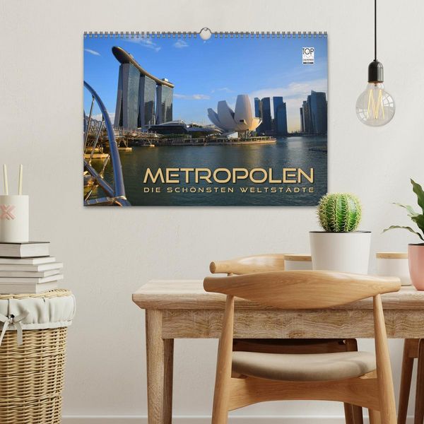 Produktbild: METROPOLEN - die sch&ouml;nsten Weltst&auml;dte (Wandkalender 2026 DIN A3 quer), CALVENDO Monatskalender