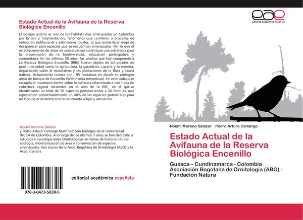 Produktbild: Estado Actual de la Avifauna de la Reserva Biol&oacute;gica Encenillo