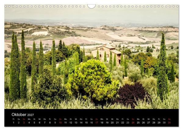 Produktbild: Toskana Landschaften (Wandkalender 2027 DIN A3 quer), CALVENDO Monatskalender