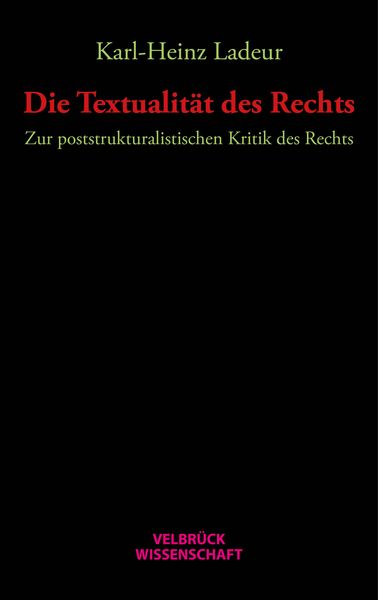 Produktbild: Die Textualit&auml;t des Rechts