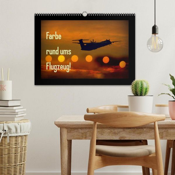 Produktbild: Farbe rund ums Flugzeug! (Wandkalender 2026 DIN A3 quer), CALVENDO Monatskalender
