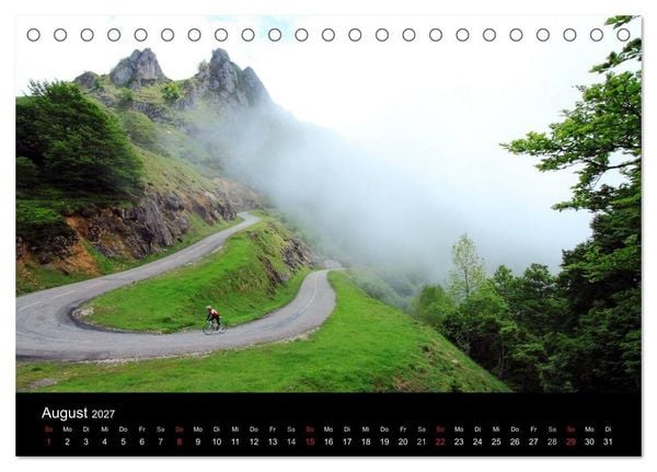 Produktbild: Pyren&auml;enp&auml;sse mit dem Rennrad 2027 (Tischkalender 2027 DIN A5 quer), CALVENDO Monatskalender