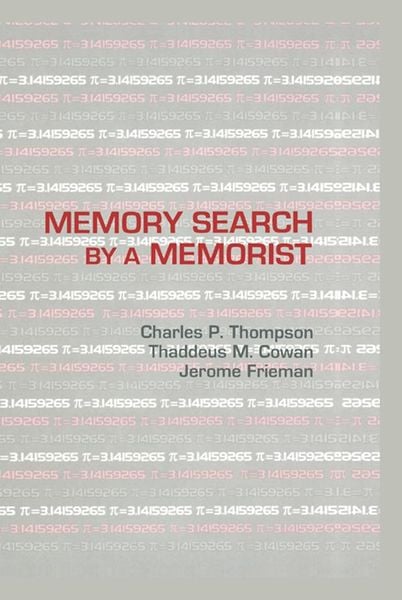 Produktbild: Memory Search By A Memorist