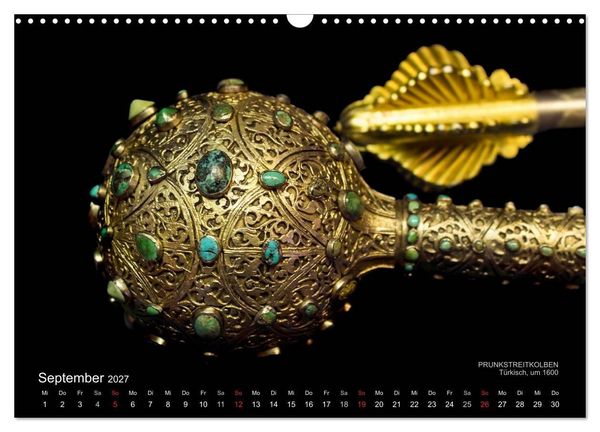 Produktbild: Historische R&uuml;stungen und Waffen (Wandkalender 2027 DIN A3 quer), CALVENDO Monatskalender
