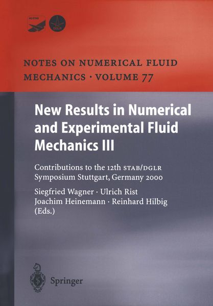 Produktbild: New Results in Numerical and Experimental Fluid Mechanics III