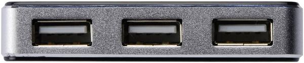 Produktbild: Digitus DA-70220 4 Port USB 2.0-Hub Schwarz, Silber